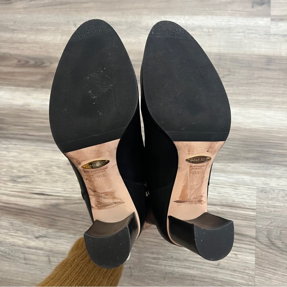 Sarah Flint Perfect Zip Bootie Black Leather Shoes Boots size 40.5 - Picture 3 of 5